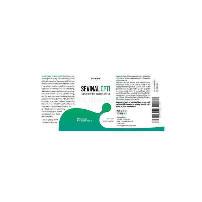 ⪦ Sevinal Opti - capsules voor urine-incontinentie